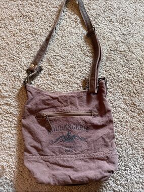Myra Bag crossbody with brown trim
